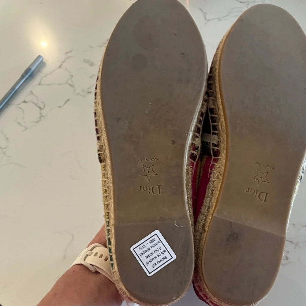Christian Dior Espadrille Flat shoe size 37 - Picture 6 of 6